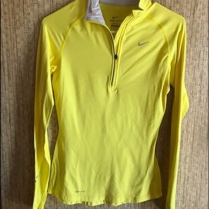 XS NIKE DRI FIT YELLOW LONG SLEEVE